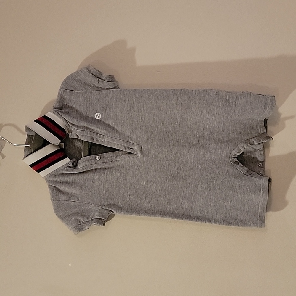 Gucci Baby Adorable Authentic Web grey romper 12/18 kids polo romper grey